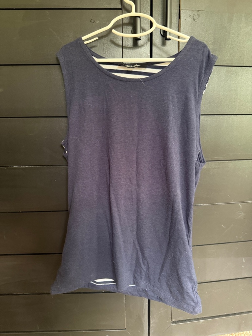 Classic Navy Scoop-Neck Women’s Tank Top